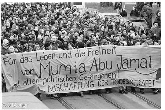 Demonstration für die Freiheit von Mumia Abu Jamal